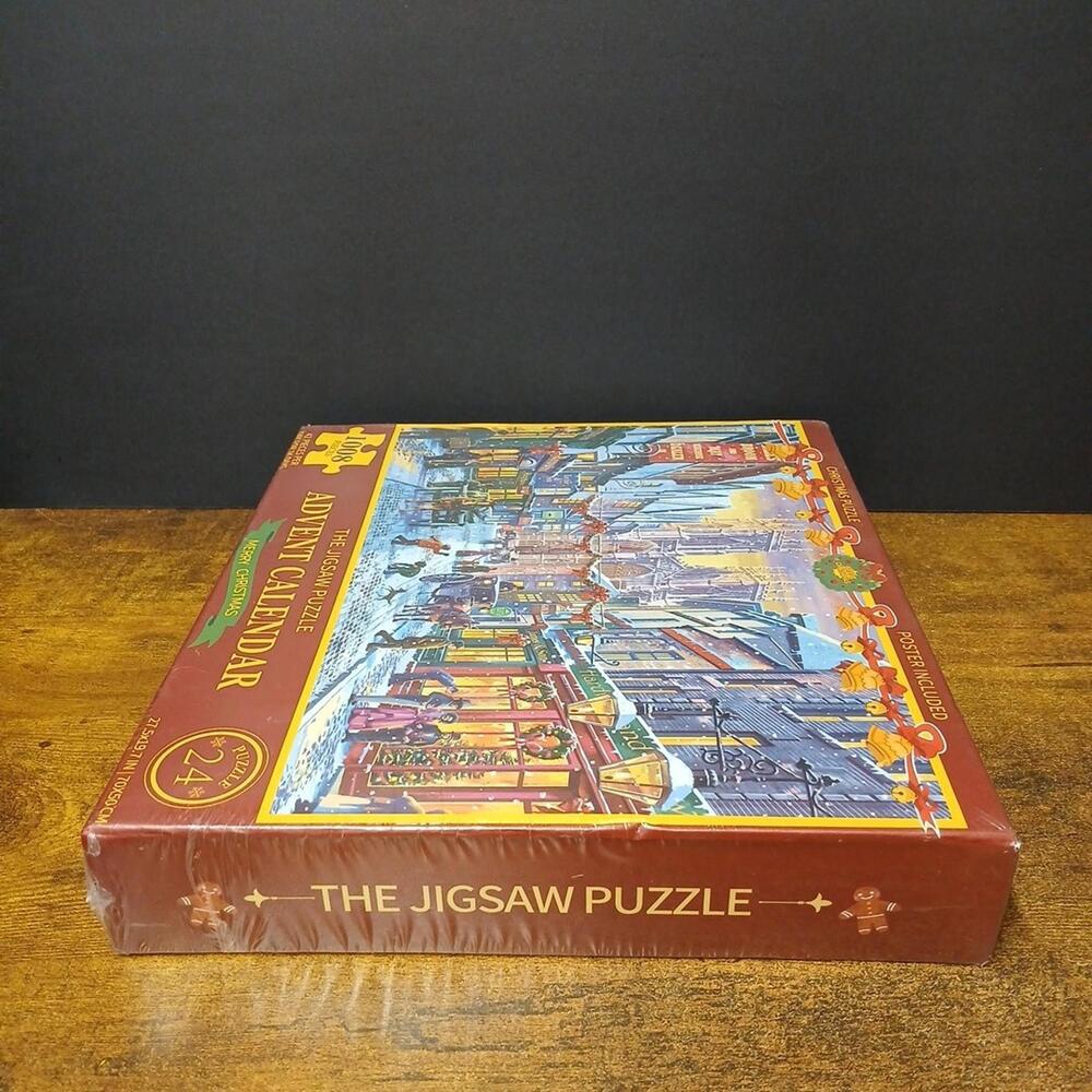 Merry Christmas Advent Calendar 1008 Jigsaw Puzzle 42 Pieces 24 Days W/ Poster - Picture 4 of 6